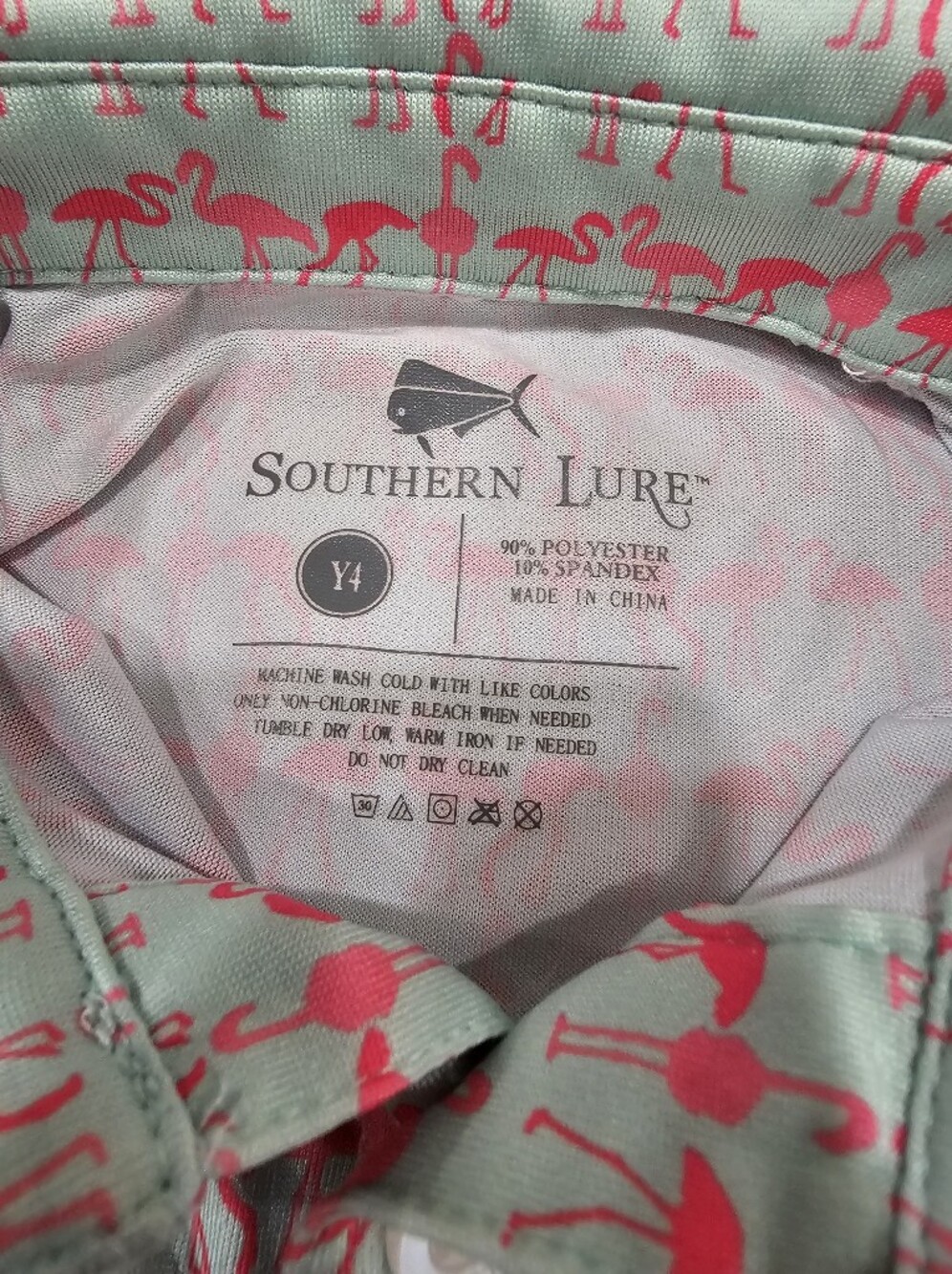 Kids Southern Lure Flamingo Polo Shirt 4Y - Picture 6 of 6